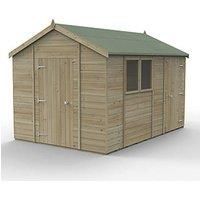 Forest Timberdale 8' 6" x 12' (Nominal) Reverse Apex Tongue & Groove Timber Shed with Base (985TF)