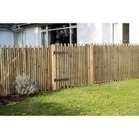 Forest Garden Contemporary Picket Gate 3ft (0.90m High)