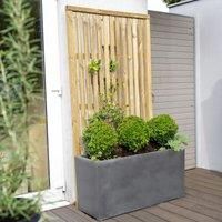 Forest 6' x 3' Pressure Treated Vertical Slatted Garden Screen Panel (1.8m x 0.9m)
