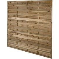 Forest 6' x 6' Pressure Treated Decorative Flat Top Fence Panel (1.8m x 1.8m)