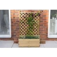 2££7 x 1££4 Forest Trellis Wooden Garden Planter (0.8m x 0.4m)