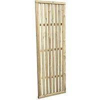 Forest Garden Pressure Treated Vertical Slatted Screen - 1800 x 600mm - 6ft x 2ft - Pack of 3
