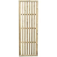 1.8m x 0.6m Pressure Treated Vertical Slatted Trellis Screen - Pack of 4