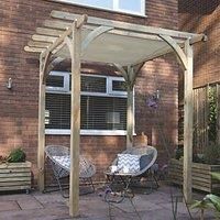Forest Ultima Wooden Garden Pergola with Canopy 8' x 8'