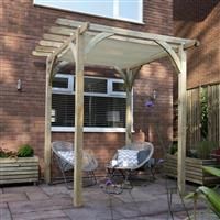 Forest Ultima Wooden Garden Pergola with Canopy 8' x 8'