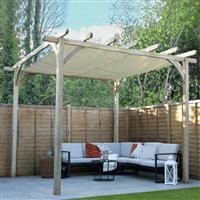 Ultima Pergola - 3.6 x 3.6m with/out Canopy Patio Garden Plant Support