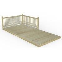 Forest Garden Decking Kit 2.4 x 4.8m with 2 x Balustrade 3 x Posts