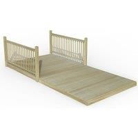Forest Garden Decking Kit 2.4 x 4.8m with 2 x Balustrade 4 x Posts