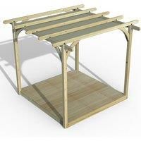 8' x 8' Forest Pergola Deck Kit with Canopy No. 1 (2.4m x 2.4m)