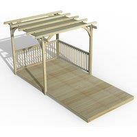 8' x 16' Forest Pergola Deck Kit with Canopy No. 5 (2.4m x 4.8m)