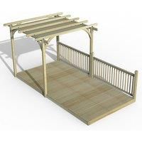 Forest Ultima 16' x 8' (Nominal) Flat Timber Pergola & Decking Kit (352FL)