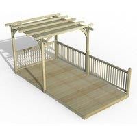 8' x 16' Forest Pergola Deck Kit with Canopy No. 6 (2.4m x 4.8m)