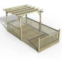 8' x 16' Forest Pergola Deck Kit with Retractable Canopy No. 12 (2.4m x 4.8m)
