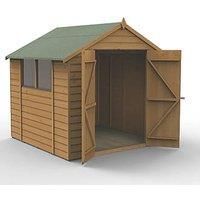 7' x 7' Forest Shiplap Dip Treated Double Door Apex Wooden Shed (2.32m x 2.12m)