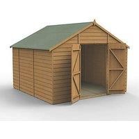 Forest 10' x 9' 6" (Nominal) Apex Shiplap T&G Timber Shed with Assembly (102FL)