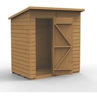 6x4 Pent Shed Shiplap Dip Treated No Window Tongue & Groove Wood Garden Storage