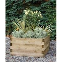 Forest Garden Caledonian Square Raised Bed with Base 90 x 90cm