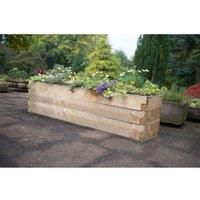 Forest Garden Caledonian Long Raised Bed with Base 45 x 180cm