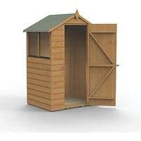 Forest 4' x 3' (Nominal) Apex Shiplap T&G Timber Shed with Base (757FL)