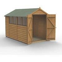 6x10 Apex Shed Shiplap Wooden Dip Treated Double Door Windows Free Delivery