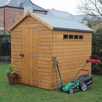 10' x 8' Traditional Shiplap Apex Wooden Security Garden Shed (3.05m x 2.44m)