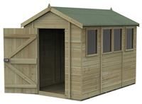 10' x 6' Forest Timberdale 25yr Guarantee Tongue & Groove Pressure Treated Apex Shed ££ 4 Windows (3.06m x 1.98m)