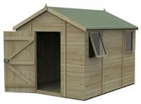 10' x 8' Forest Timberdale 25yr Guarantee Tongue & Groove Pressure Treated Apex Shed (3.06m x 2.52m)