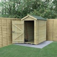 6x4 Wooden Apex Garden Shed No Window T&G 25 Yr Guarantee Free Delivery
