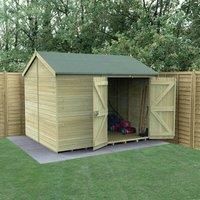 Timberdale 10x8 Reverse Apex Shed No Window - Double Door