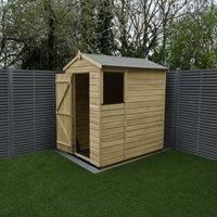 Forest Beckwood 4x6 Apex Wooden Garden Shed - 1 Window
