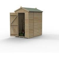6' x 4' Forest Beckwood 25yr Guarantee Shiplap Pressure Treated Windowless Apex Wooden Shed (1.88m x 1.34m)