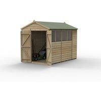 10' x 6' Forest Beckwood 25yr Guarantee Shiplap Pressure Treated Double Door Apex Wooden Shed (3.01m x 1.99m)