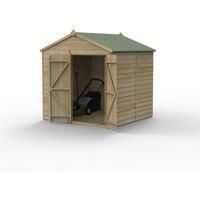 7' x 7' Forest Beckwood 25yr Guarantee Shiplap Pressure Treated Double Door Apex Wooden Shed (2.28m x 2.12m)