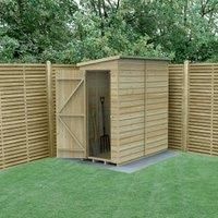 Forest Beckwood 6x3 Pent Wooden Garden Shed - No Windows