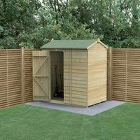 Forest Beckwood 6x4 Shed Wooden Reverse Apex Wooden Garden Shed No Win Free Del