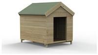 4'2 x 3'6ft Wooden Dog Kennel Outdoor Pet House with Raised Floor Free Delivery