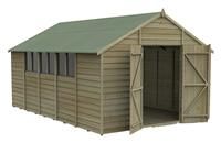 Forest 4Life Overlap Pressure Treated Apex Shed - 10 x 15ft