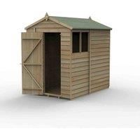 7' x 5' Forest 4Life 25yr Guarantee Overlap Pressure Treated Apex Wooden Shed (2.18m x 1.64m)