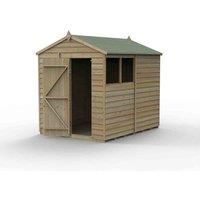 Forest Garden 4LIFE Apex Shed 6x8 - Single Door - 2 Window