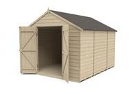 Forest Garden Overlap Apex Windowless Shed - 10 x 8ft