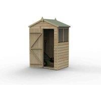 5' x 3' Forest Beckwood 25yr Guarantee Shiplap Pressure Treated Apex Wooden Shed (1.64m x 1m)