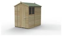 7' x 5' Forest Beckwood 25yr Guarantee Shiplap Pressure Treated Apex Wooden Shed (2.28m x 1.53m)