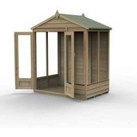 6' x 4' Forest 4Life 25yr Guarantee Double Door Apex Summer House (1.99m x 1.23m)