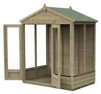 6' x 4' Forest Beckwood 25yr Guarantee Double Door Apex Summer House (1.99m x 1.23m)