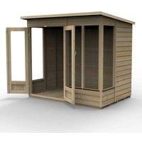 7' x 5' Forest Beckwood 25yr Guarantee Double Door Pent Summer House (2.26m x 1.7m)