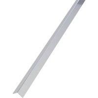 RUK chrome effect anodised aluminium Equal sided angle bar 1m x15x1mm