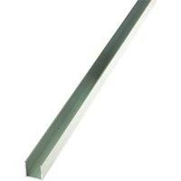 Wickes 19.5mm Multi-Purpose Square Tube - Aluminium 1m