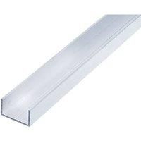Wickes MultiPurpose U Section  Aluminium 11.5 x 19.5mm x 1m