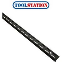 Rothley Matt Black Twin Slot Shelving Upright 1600mm