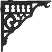Black Roman with Hook Shelving Bracket - 270 x 270mm (Pack of 1)